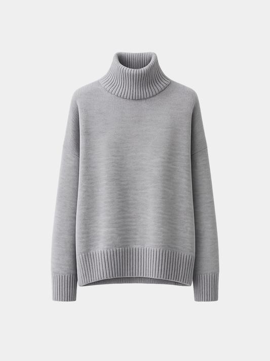 Classic gray turtleneck